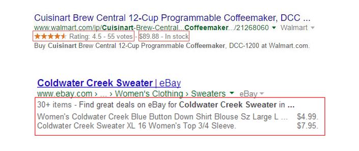 Rich Snippets can help your ecommerce webstore attract online shoppers in search results    